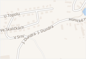 J. Dundra v obci Stochov - mapa ulice
