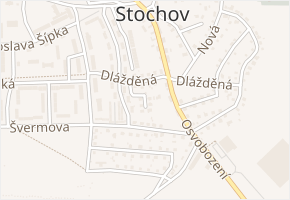 K. Lhotáka v obci Stochov - mapa ulice