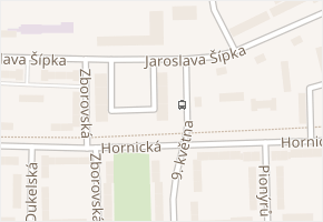 Mírové náměstí v obci Stochov - mapa ulice