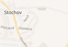 Na dolíkách v obci Stochov - mapa ulice