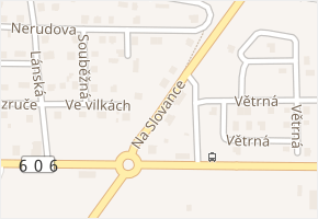 Na Slovance v obci Stochov - mapa ulice