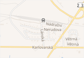 Nerudova v obci Stochov - mapa ulice