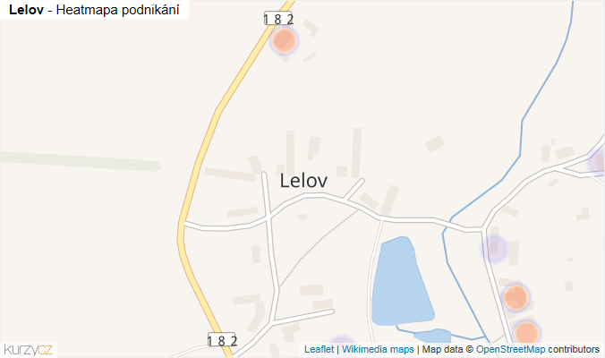 Mapa Lelov - Firmy v části obce.