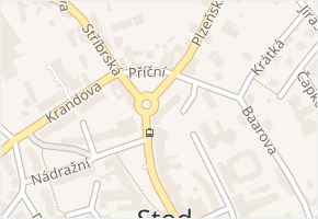 Plzeňská v obci Stod - mapa ulice