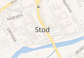 Stod v obci Stod - mapa části obce