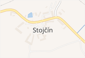 Stojčín v obci Stojčín - mapa části obce