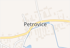Petrovice v obci Štoky - mapa části obce