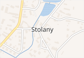 Stolany v obci Stolany - mapa části obce