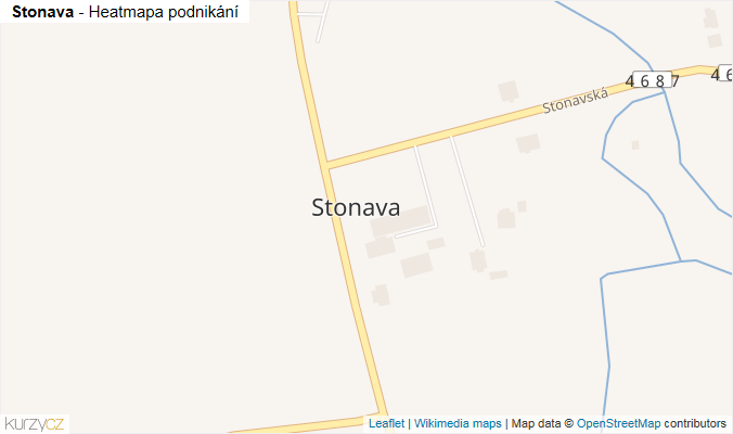 Mapa Stonava - Firmy v části obce.