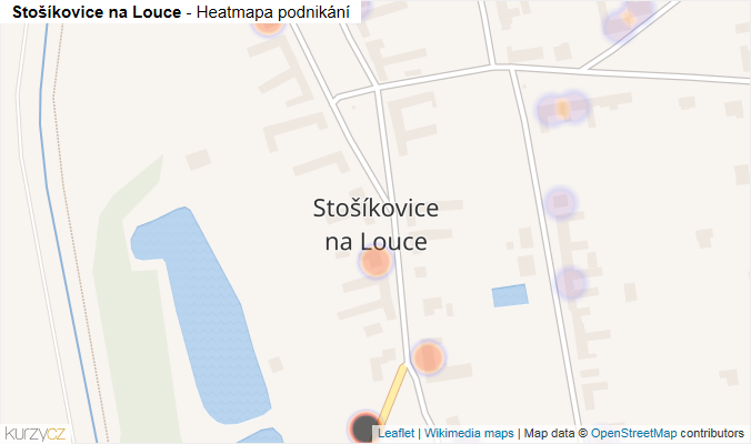 Mapa Stošíkovice na Louce - Firmy v části obce.