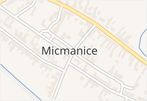 Micmanice v obci Strachotice - mapa části obce