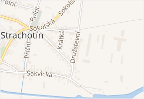 Družstevní v obci Strachotín - mapa ulice