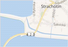 Palavská v obci Strachotín - mapa ulice