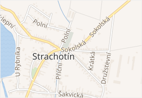 Sokolská v obci Strachotín - mapa ulice