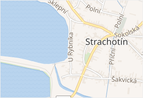 U Rybníka v obci Strachotín - mapa ulice