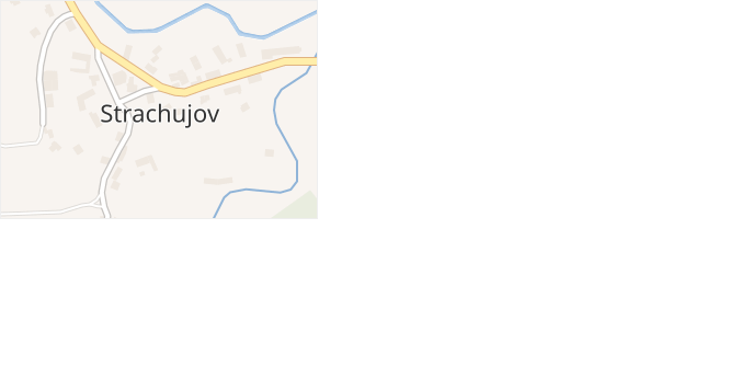 Strachujov v obci Strachujov - mapa části obce