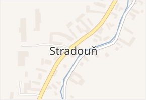 Stradouň v obci Stradouň - mapa části obce