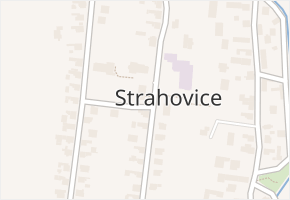 Strahovice v obci Strahovice - mapa části obce