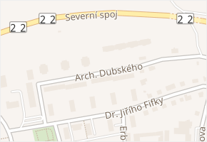 Arch. Dubského v obci Strakonice - mapa ulice