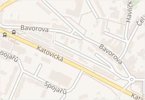 Bavorova v obci Strakonice - mapa ulice