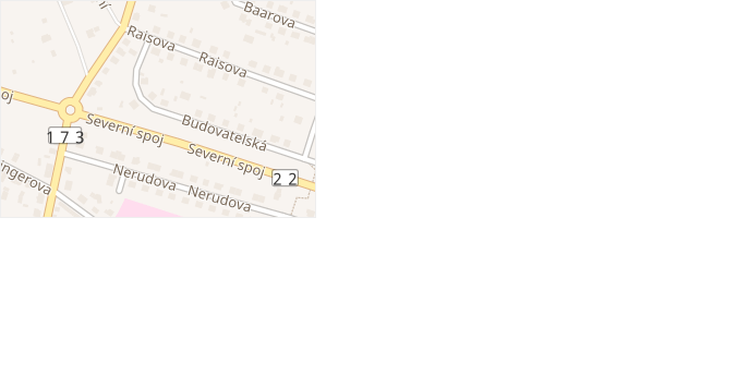 Budovatelská v obci Strakonice - mapa ulice