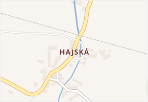 Hajská v obci Strakonice - mapa části obce