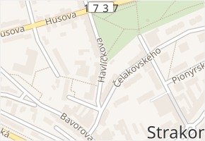 Havlíčkova v obci Strakonice - mapa ulice