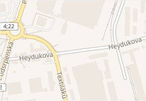 Heydukova v obci Strakonice - mapa ulice