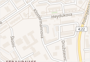 Klostermannova v obci Strakonice - mapa ulice