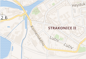 Krátká v obci Strakonice - mapa ulice