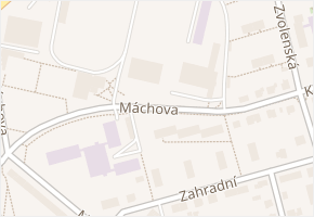 Máchova v obci Strakonice - mapa ulice