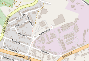 Na Jelence v obci Strakonice - mapa ulice