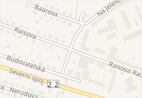 Raisova v obci Strakonice - mapa ulice