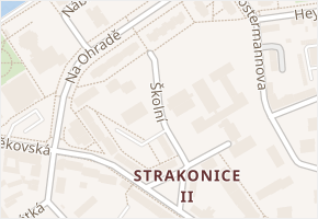 Školní v obci Strakonice - mapa ulice