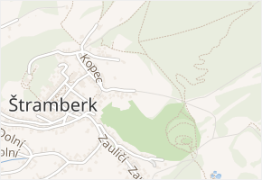 Bělohorská v obci Štramberk - mapa ulice