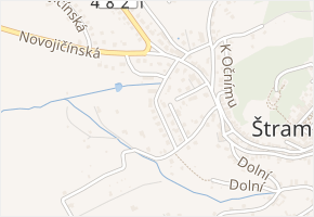 Hornychovice v obci Štramberk - mapa ulice