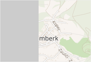 Pískovna v obci Štramberk - mapa ulice