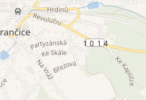 Družstevní v obci Strančice - mapa ulice