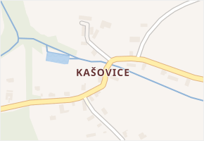 Kašovice v obci Strančice - mapa části obce
