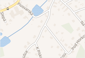 Ke Hrušce v obci Strančice - mapa ulice