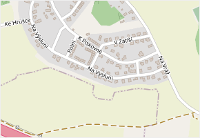 Na Výsluní v obci Strančice - mapa ulice