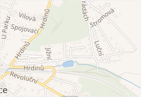 Nad Dolejšákem v obci Strančice - mapa ulice