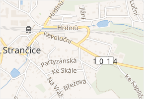 Okrasná v obci Strančice - mapa ulice