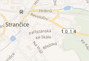 Partyzánská v obci Strančice - mapa ulice