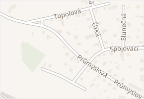 Průmyslová v obci Strančice - mapa ulice