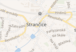 Revoluční v obci Strančice - mapa ulice