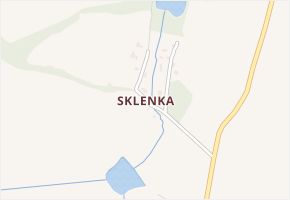 Sklenka v obci Strančice - mapa části obce
