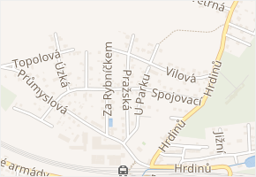 Spojovací v obci Strančice - mapa ulice