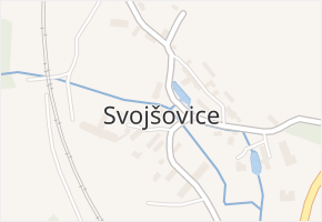 Svojšovice v obci Strančice - mapa části obce