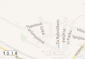 Úzká v obci Strančice - mapa ulice